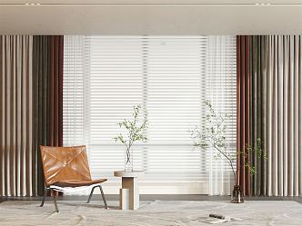 Modern Curtain 3d model