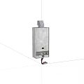 Compact Gray Industrial Device With Top Component Bottom Controls And Hanging Part
