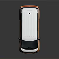 Volkswagen Sleek Modern Orange And White Van With Front Logo Black Wheels