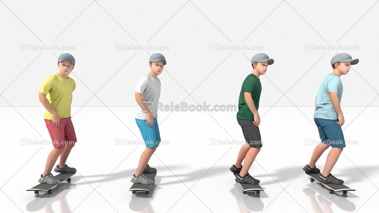 Sports Skateboard Skateboard Shoes 3d model