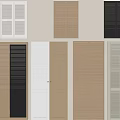 Shutter shutter door shutter door 3d model