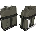 BA-250 Military Green Industrial Equipment Fuel Cans With Black Straps In Industrial Setting