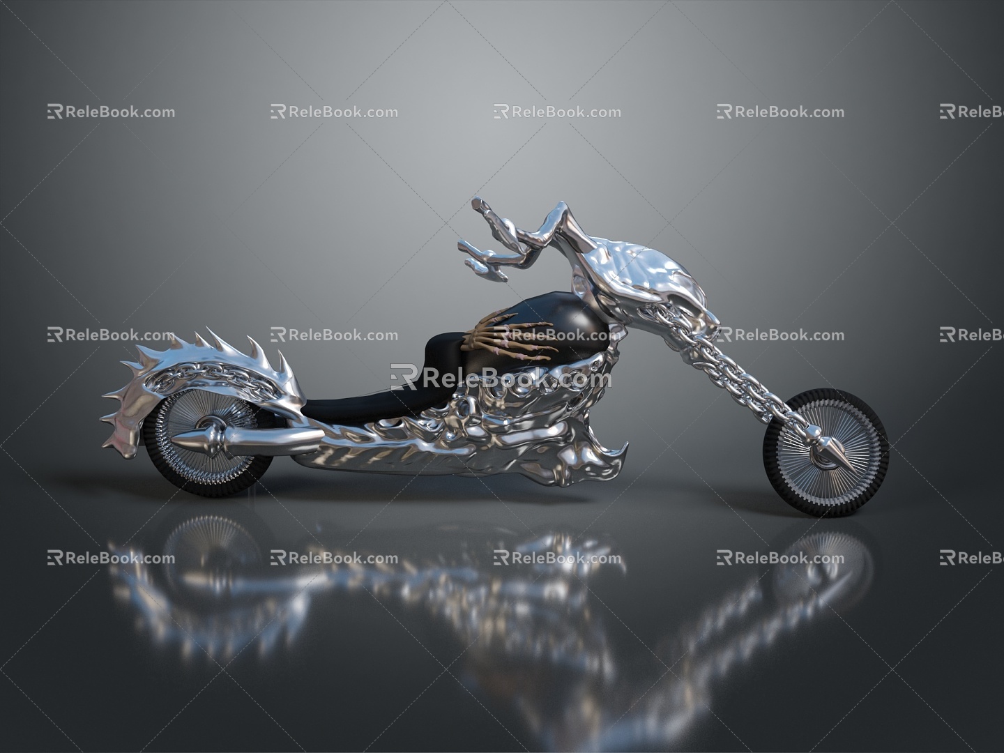 Motorcycle Two-wheeled Motorcycle Cross-country Motorcycle Road Race Motorcycle Motor Vehicle Transport 3d model