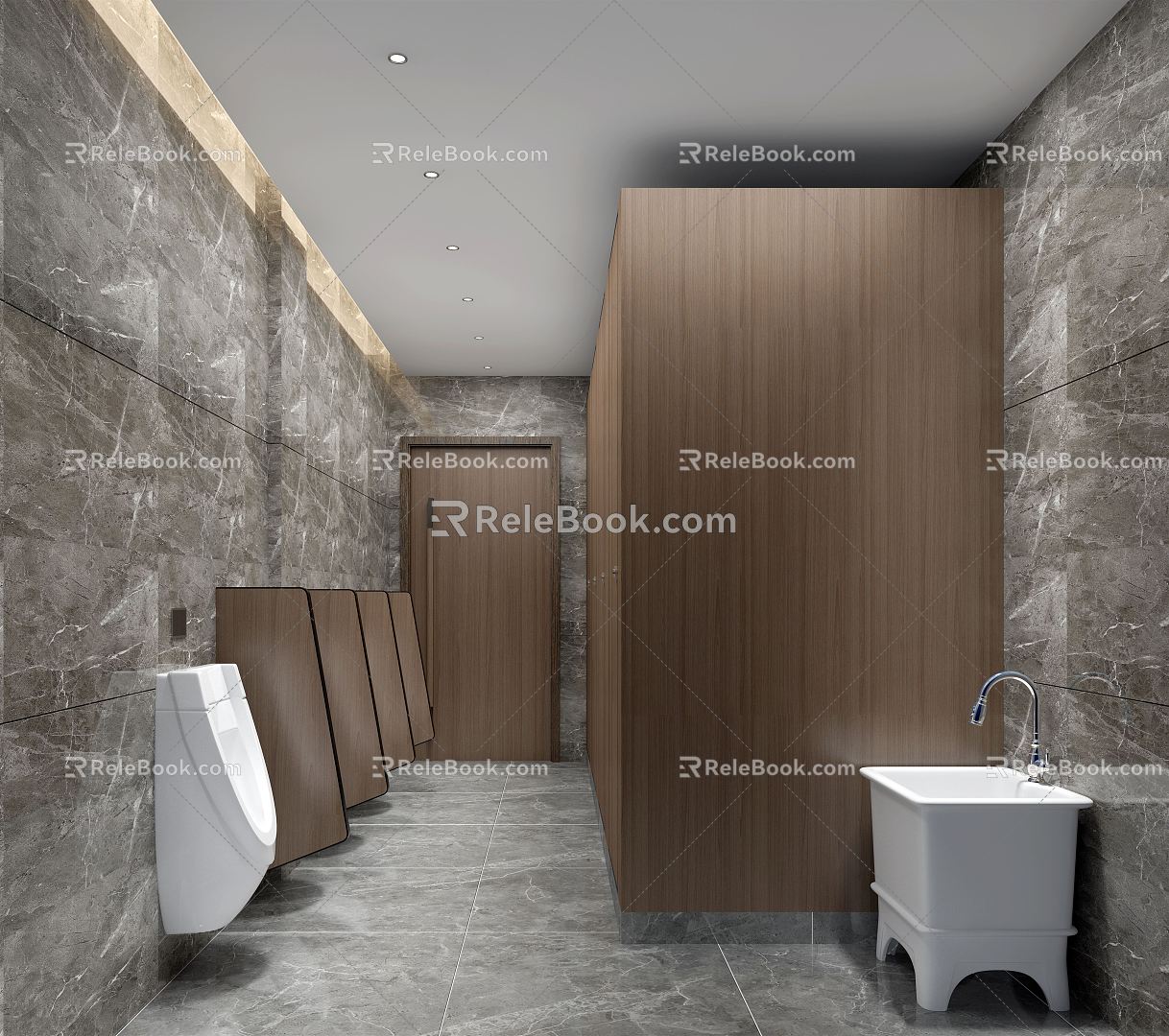 Modern Restroom 3d model