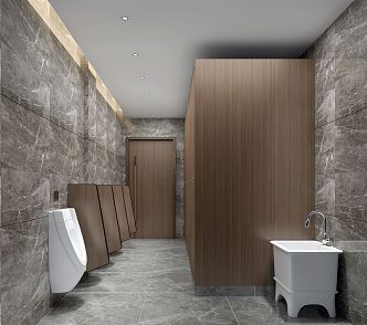 Modern Restroom 3d model