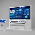 Modern display parking system 3d model