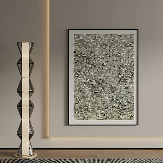 modern decorative painting 3d model