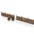 Traditional Wooden Bookshelves With Green Accent Chairs For Home Library Furniture