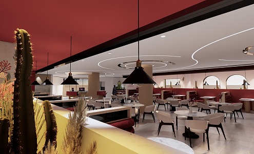 Modern Restaurant 3d model