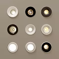 Stylish Modern Recessed Ceiling Lights With Various Designs And Different Finishes 3d model