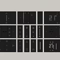 Modern Smart Panel Visual Panel Function Panel Socket 3d model