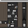 Modern Bookshelf Interior Design With Books Decorative Items And Storage Shelves