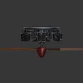 modern engine star engine aircraft engine 3d model