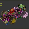 John Player Special Black Racing Car With Gold Logos Yellow Helmet And Large Tires
