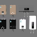 Various Styles Of Household Water Heaters With Digital Displays And Instant Heating Functions