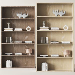 Modern Bookcase Decorative Cabinet 3d model