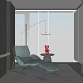 Single Chair Single Chair Leisure Chair Single Sand Recliner Chair Stool Dining Table and Chair Desk and Chair Lazy Sofa Multi-Person Sofa Floor Lamp 3d model