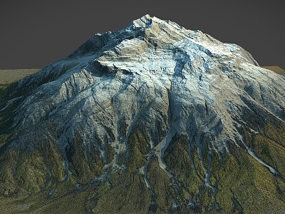 Mountain Range Snow Mountain Peak Mountain Terrain model