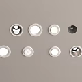Modern minimalist embedded downlight spotlight 3d model