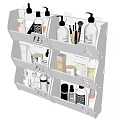 Wall Mounted Bathroom Cabinet Organizer With Multi Layer Storage For Toiletries 3d model