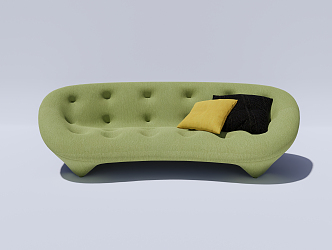 Modern Ligne Roset Shaped Sofa 3d model