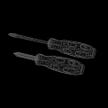 High Quality Hardware Hand Tools Screwdrivers With Black And Orange Handles And Metal Tips