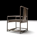 Modern Single Chair Design With Wooden Frame And Fabric Seat Backrest