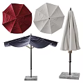 Stylish Patio Umbrellas Featuring Red White Dark Blue and Beige Colors for Outdoor Use