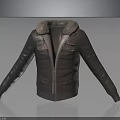 Stylish Leather Jacket With Fur Collar And Functional Pockets For Casual Fashion