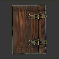 Vintage Wooden Household Storage Box With Metal Clasps And Natural Texture