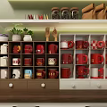 Modern Entryway Cabinet And Sideboard With Storage Drawers And Open Shelves