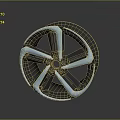 Car Alloy Wheel Featuring Modern Multi Spoke Design And Metallic Finish