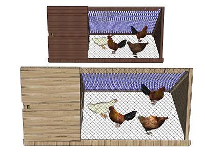 Modern Chicken Coop Chicken Coop 3d model Modern Chicken Coop Chicken Coop 3d model