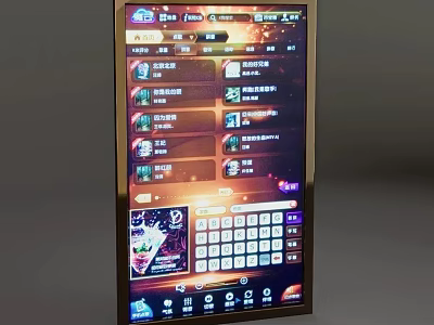 Modern Computer Screen Display With App Icons Virtual Keyboard And Game Interface Elements 3d model