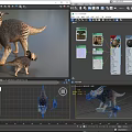 Realistic Triceratops Reptile Models Adult And Juvenile With Textured Skin