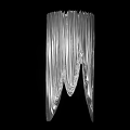 Unique Silver Pleated Abstract Sculpture For Modern Decorative Art 3d model