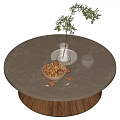 Quiet Wind Tea Table Round Tea Table 3d model