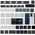 Modern Switch Panels With Various Colors And Different Control Styles For Home Use 3d model