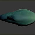 3D Designed Turquoise Fish Character With Plump Body Large Eyes And Shiny Fins