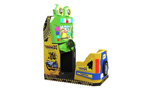 Modern game machine frog racing 3d model