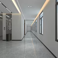 The Modern Corridor 3d model
