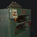 Green Industrial Equipment with Control Panel and Metal Top for Manufacturing Use