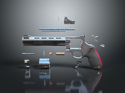 pistol semi-automatic pistol automatic pistol modern weapon hot weapon hot weapon gun 3d model