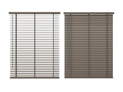 Modern Horizontal Window Blinds With Sleek Slats And Contemporary Design For Home Interior 3d model