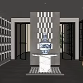 Luxury Elevator Hallway Design With Modern Lighting And Art Feature