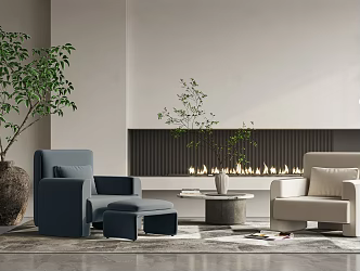 Modern Casual Sofa Combination Single Sofa 3d model