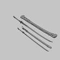 Weapons Sci-Fi Sword Pack 3d model