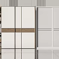 Modern Wardrobes with Sliding Doors White Panels and Wooden Accents