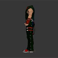 Two Male 3D Character Models in Different Costumes with Open Arms