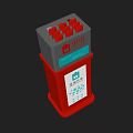 Red Daily Pill Organizer With Multiple Small Compartments Practical Design